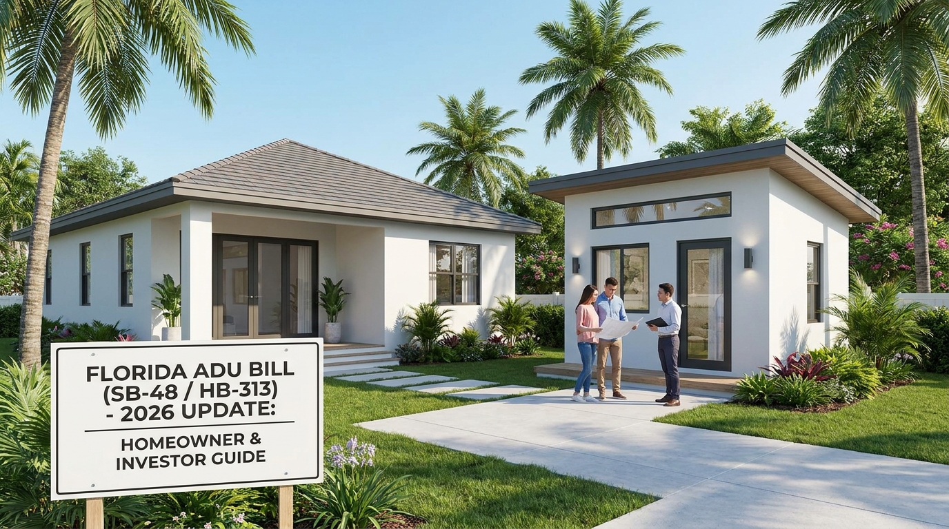 Florida's ADU Bill (SB-48 / HB-313): What Homeowners and Investors Need to Know in 2026