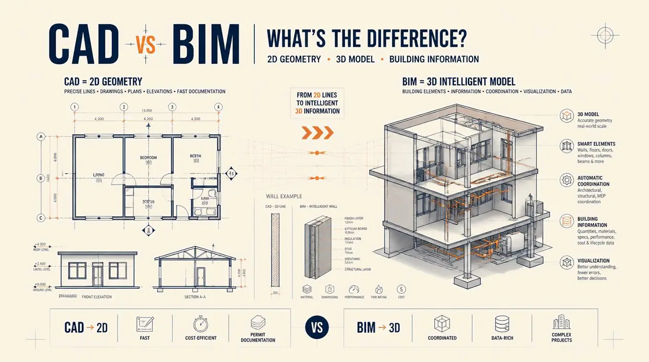 CAD vs BIM: Which Does Your Project Need? CAD vs BIM: Which Does Your Project Need?